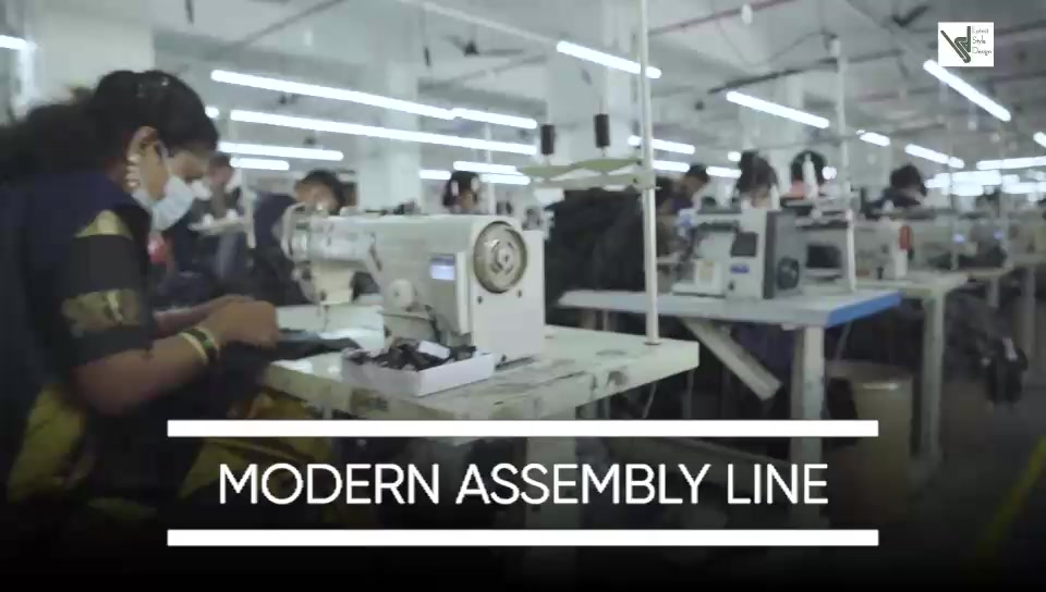 Stitching lines in actual factory video